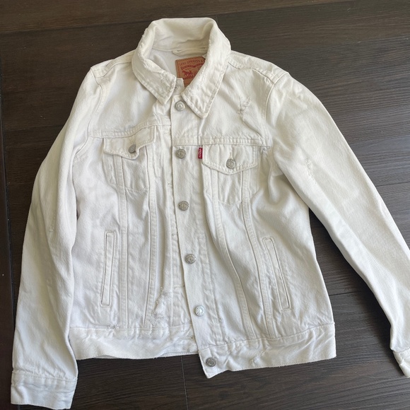 WHITE Levi denim jacket - Picture 1 of 3